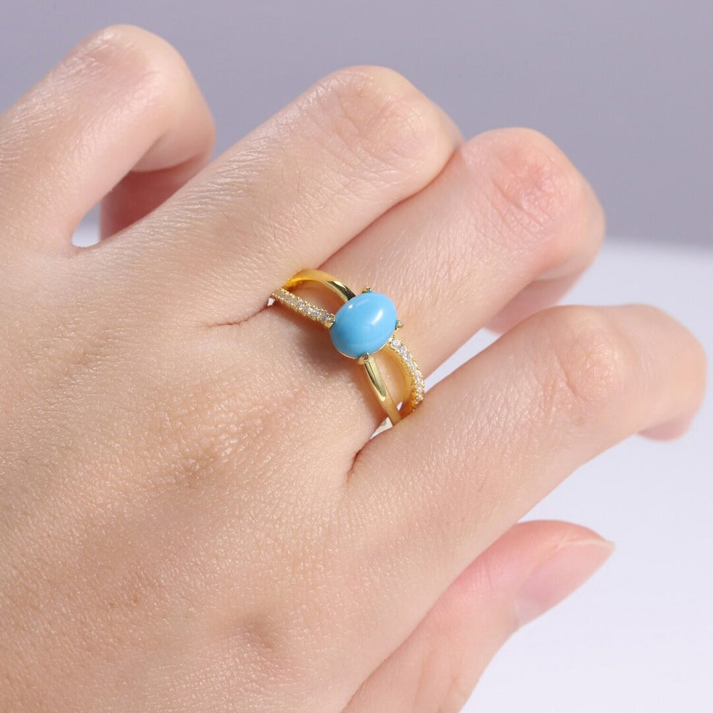Bague femme dorée, zircon cubique, raffiné, minimaliste – Vente Flash Bijoux