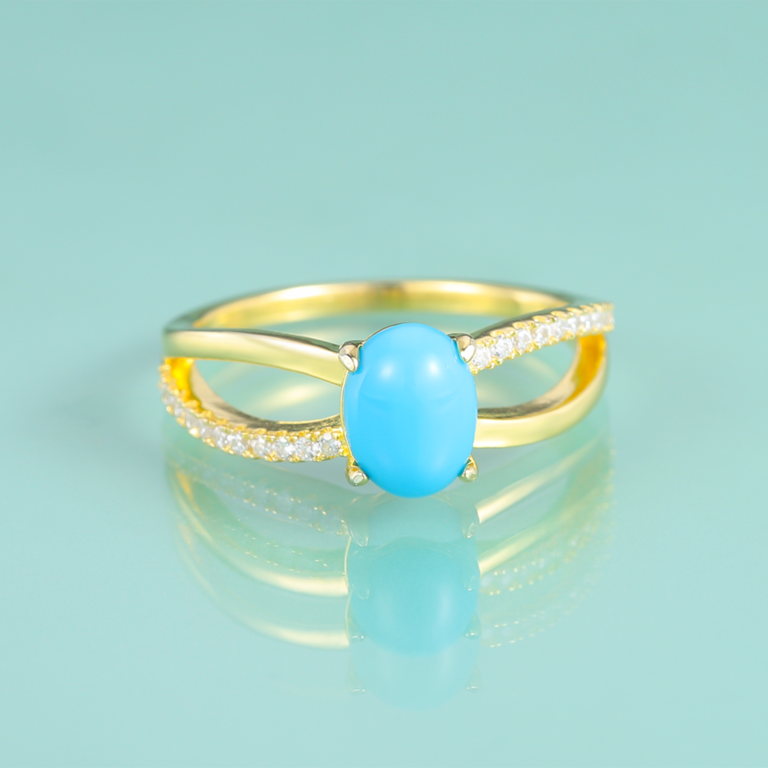 Bague femme dorée, zircon cubique, raffiné, minimaliste – Vente Flash Bijoux