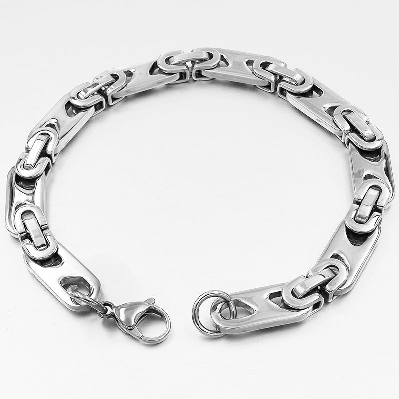 Bracelet homme acier inoxydable, chaîne, vintage, délicat – Vente Flash Bijoux