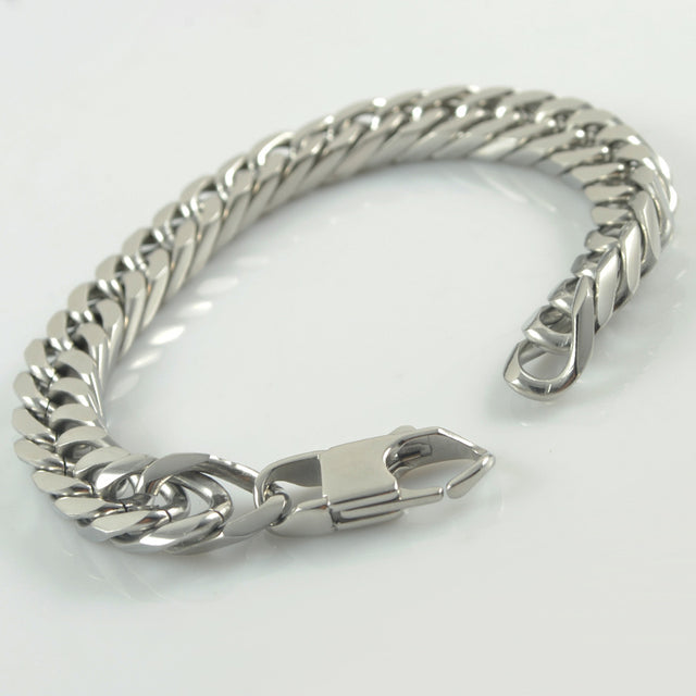 Bracelet homme acier inoxydable, chaîne, délicat – Vente Flash Bijoux