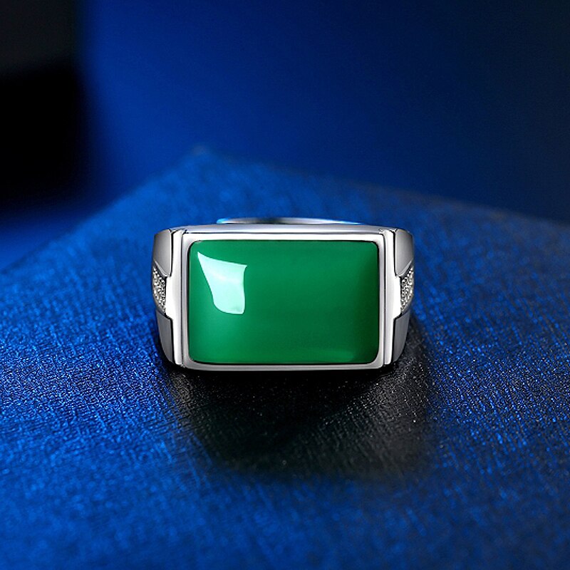 Bague homme argentée, zircon cubique, ajustable, vintage – Vente Flash Bijoux
