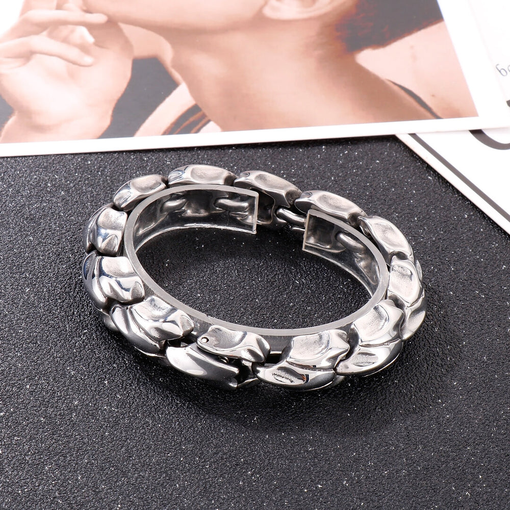 Bracelet homme acier inoxydable, chaîne – Vente Flash Bijoux
