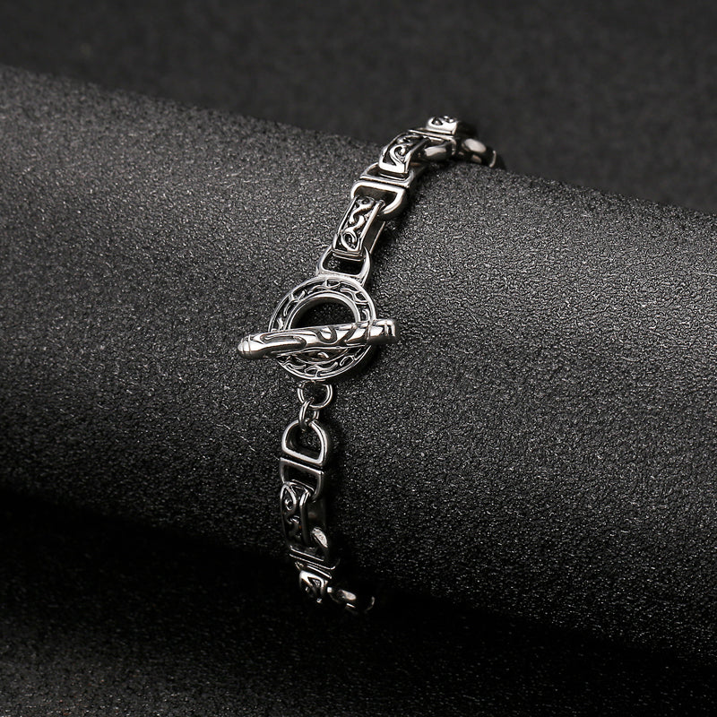 Bracelet homme acier inoxydable, chaîne, bohème – Vente Flash Bijoux