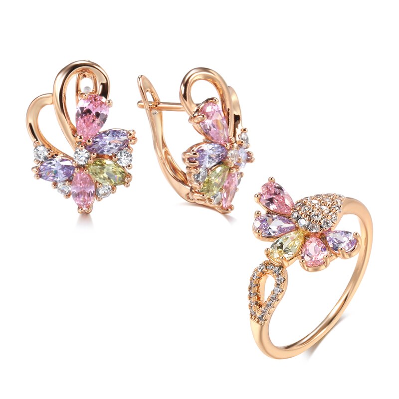 Boucles d'oreilles zircon cubique, raffiné – Vente Flash Bijoux