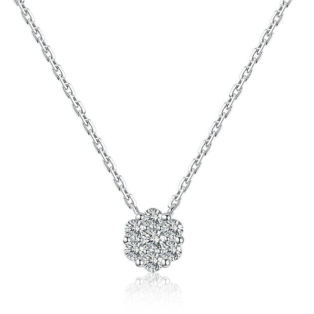 Collier femme doré ou argenté, zircon cubique – Vente Flash Bijoux