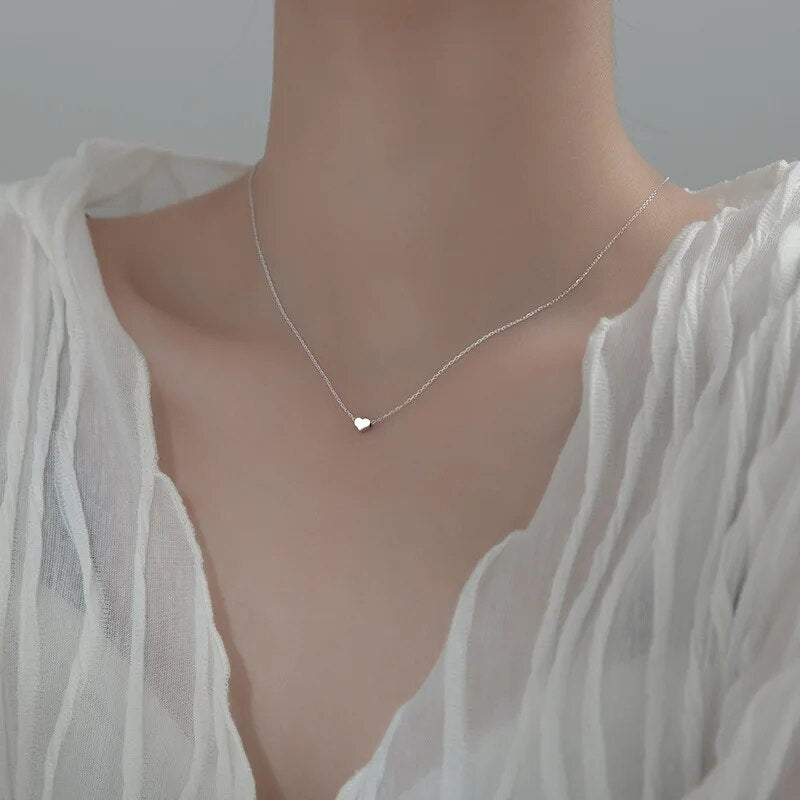 Collier femme doré, cœur, minimaliste – Vente Flash Bijoux