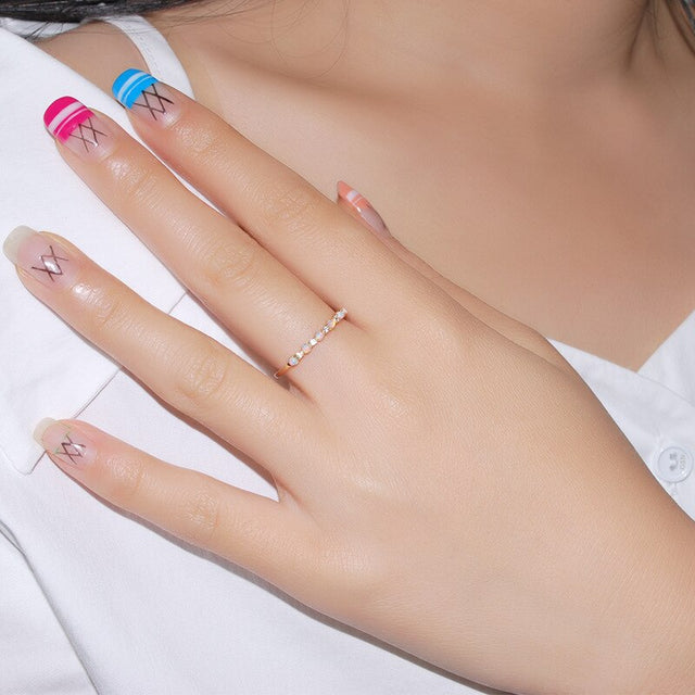 Bague femme dorée, opale – Vente Flash Bijoux