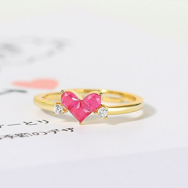Bague femme dorée ou argentée, ajustable, romantique – Vente Flash Bijoux