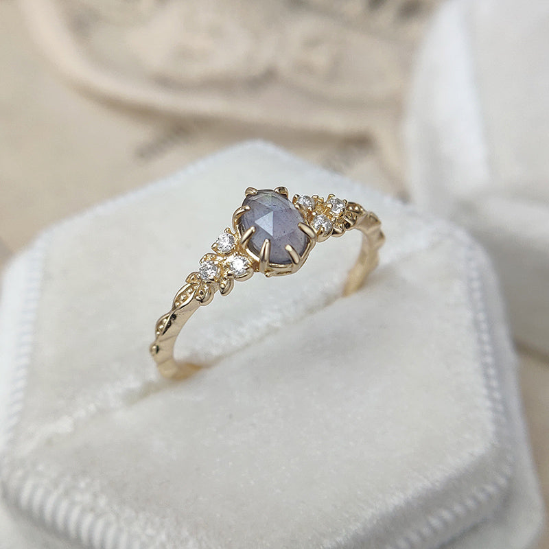 Bague femme dorée, zircon cubique, raffiné, romantique – Vente Flash Bijoux