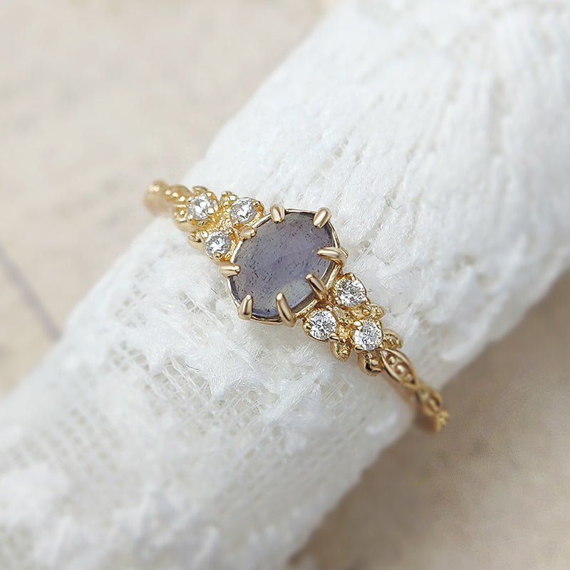 Bague femme dorée, zircon cubique, raffiné, romantique – Vente Flash Bijoux