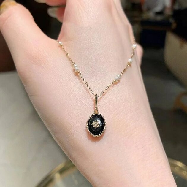 Collier femme doré, vintage – Vente Flash Bijoux