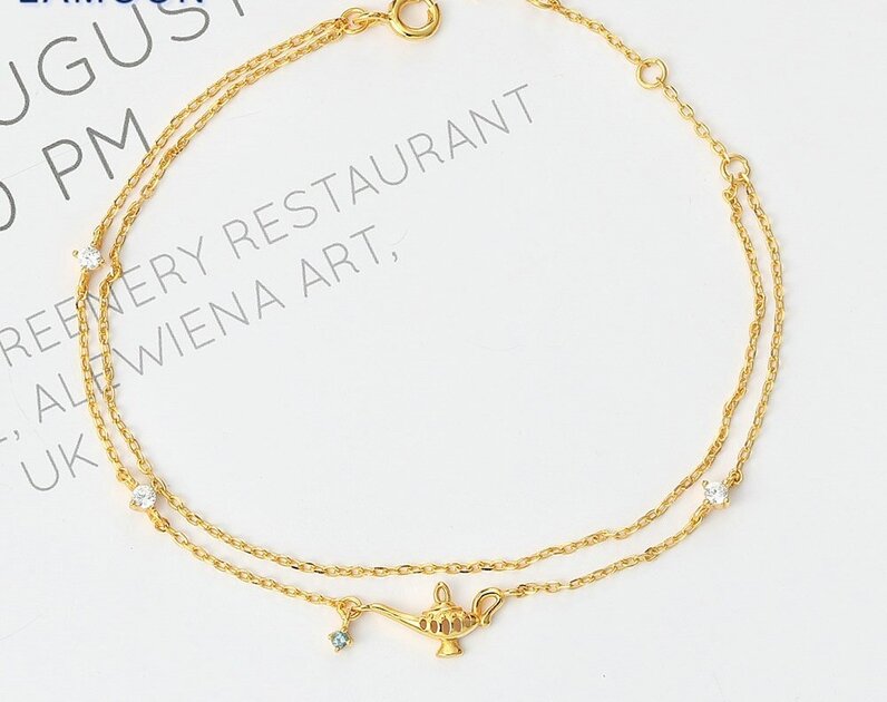 Bracelet femme doré, topaze – Vente Flash Bijoux