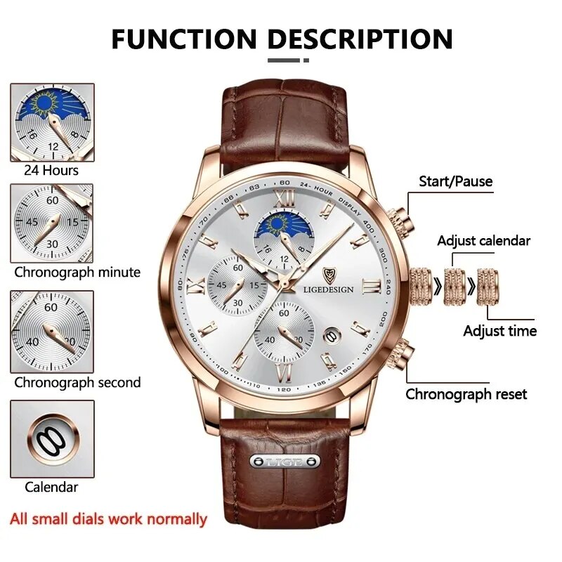 Montre homme acier inoxydable, chronographe, à quartz – Vente Flash Bijoux