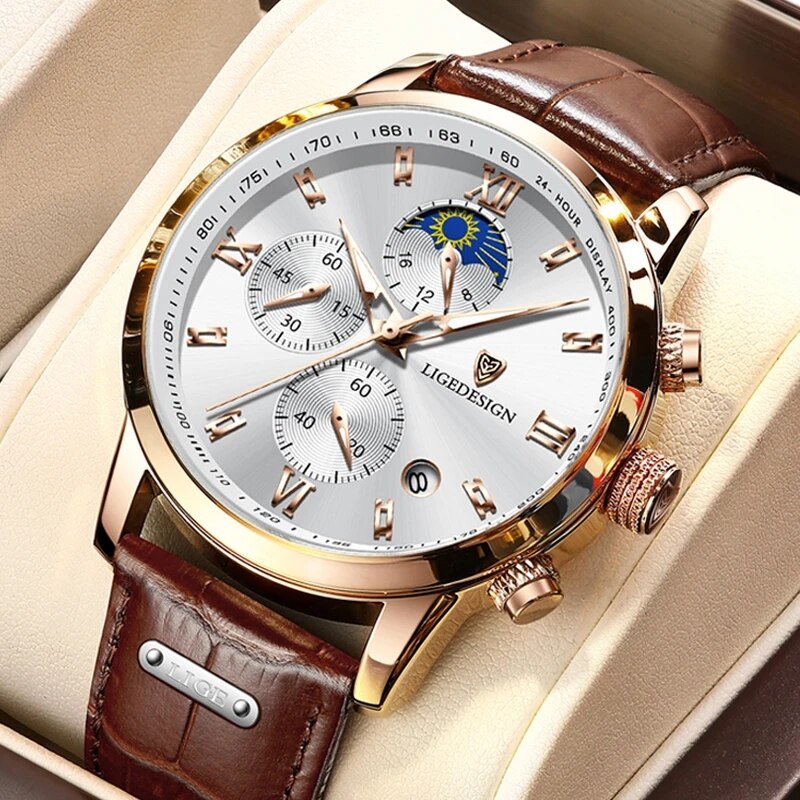Montre homme acier inoxydable, chronographe, à quartz – Vente Flash Bijoux