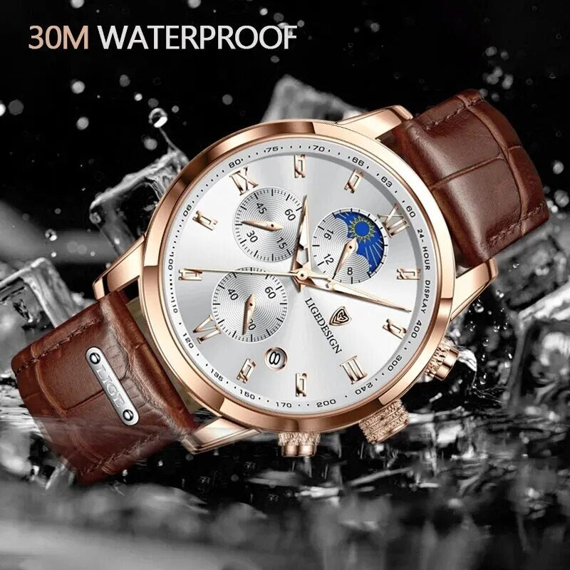 Montre homme acier inoxydable, chronographe, à quartz – Vente Flash Bijoux