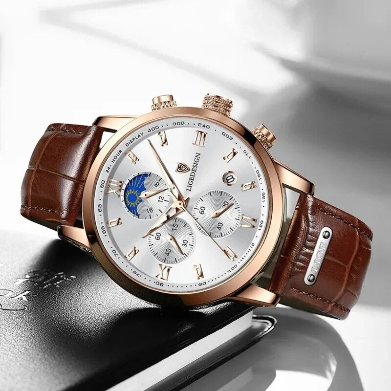 Montre homme acier inoxydable, chronographe, à quartz – Vente Flash Bijoux