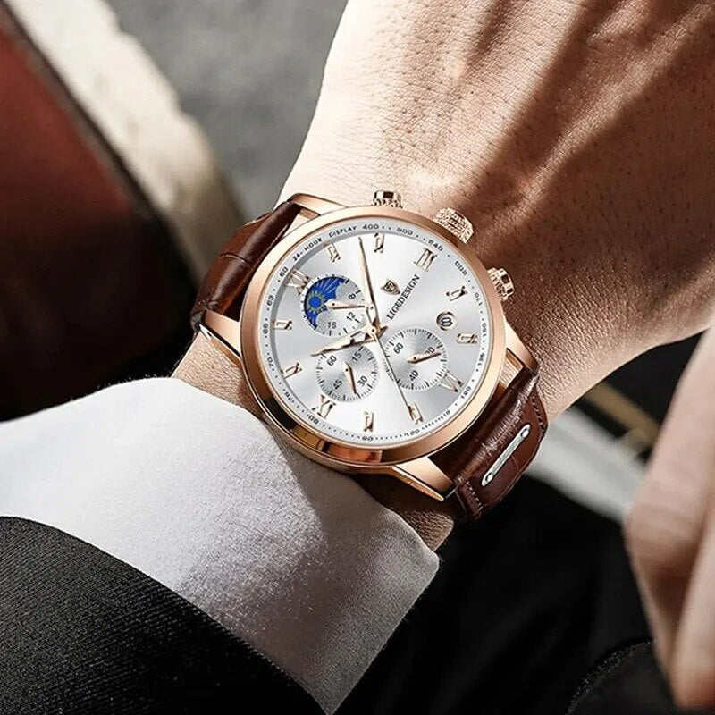 Montre homme acier inoxydable, chronographe, à quartz – Vente Flash Bijoux
