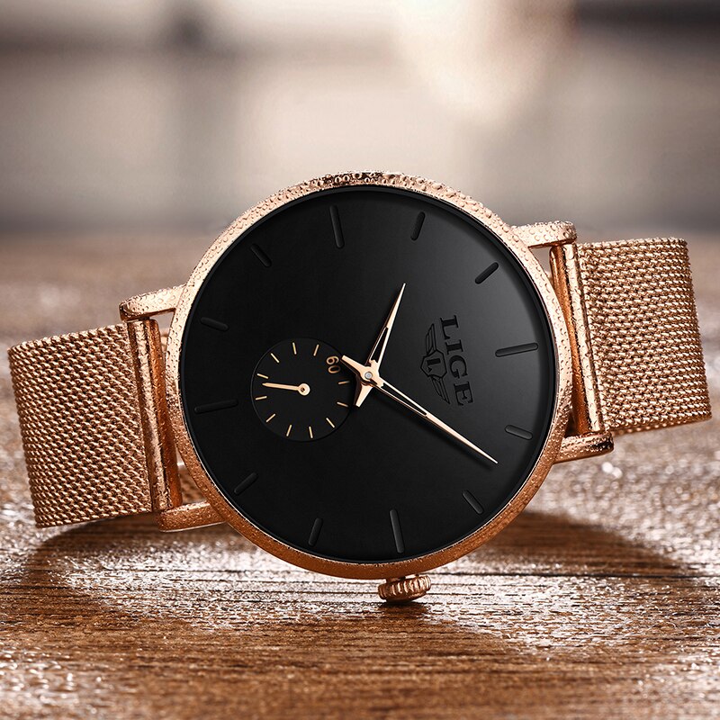 Montre femme acier inoxydable, à quartz, bracelet acier, raffiné – Vente Flash Bijoux