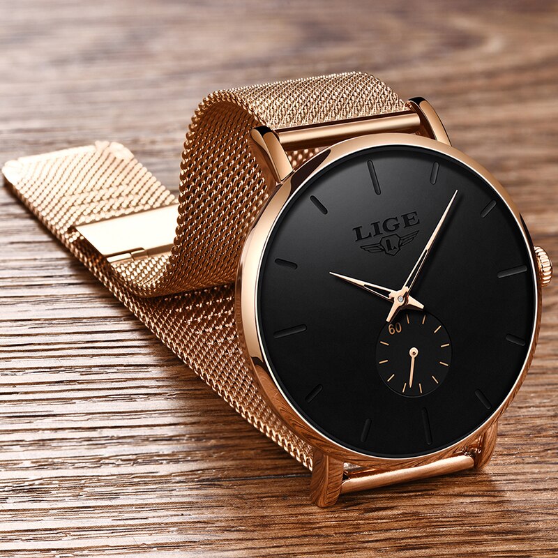 Montre femme acier inoxydable, à quartz, bracelet acier, raffiné – Vente Flash Bijoux