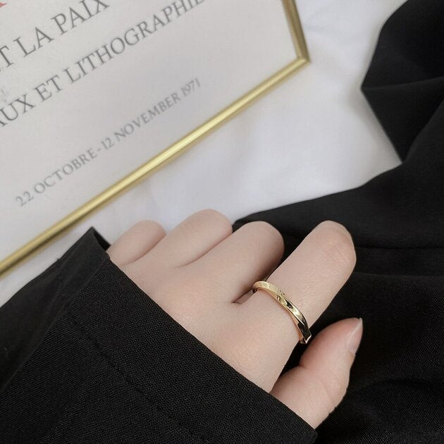 Bague homme dorée ou argentée, ajustable – Vente Flash Bijoux