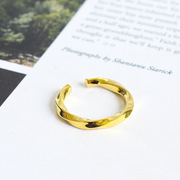 Bague homme dorée ou argentée, ajustable – Vente Flash Bijoux