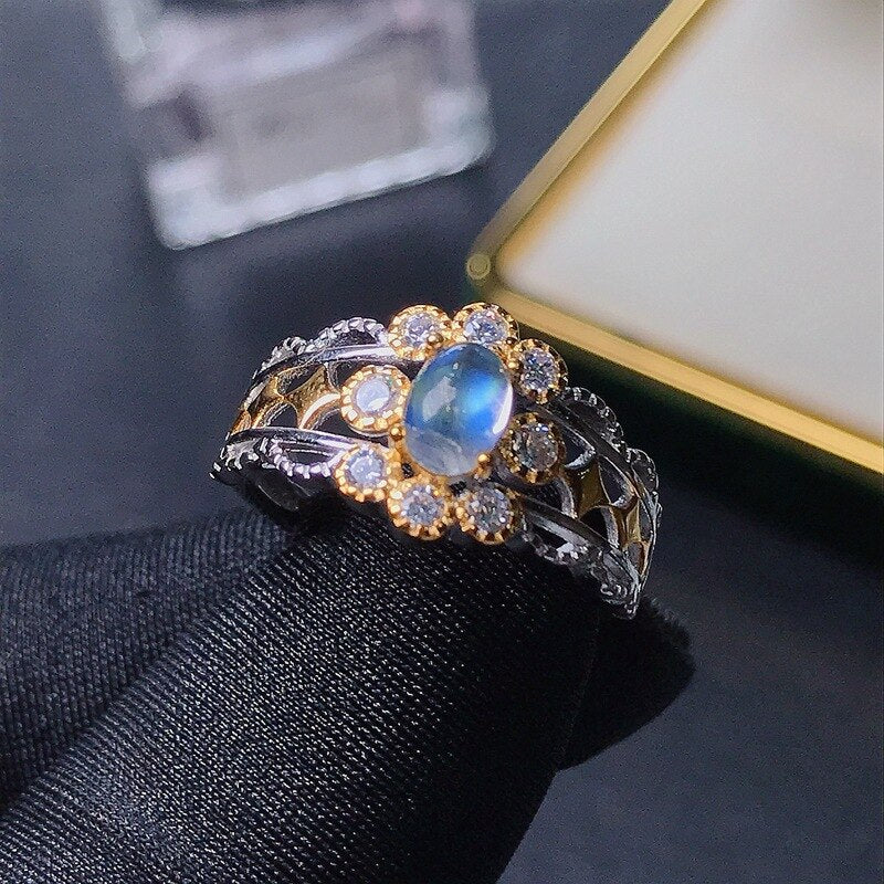Bague femme argentée, zircon cubique, ajustable – Vente Flash Bijoux