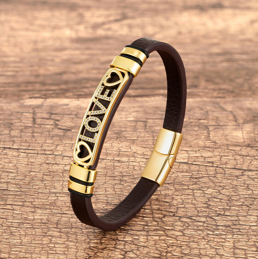 Bracelet femme acier inoxydable, zircon cubique – Vente Flash Bijoux