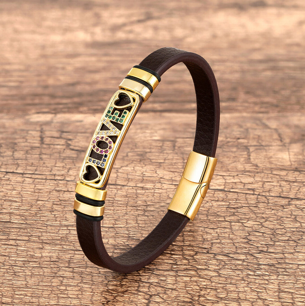 Bracelet femme acier inoxydable, zircon cubique – Vente Flash Bijoux