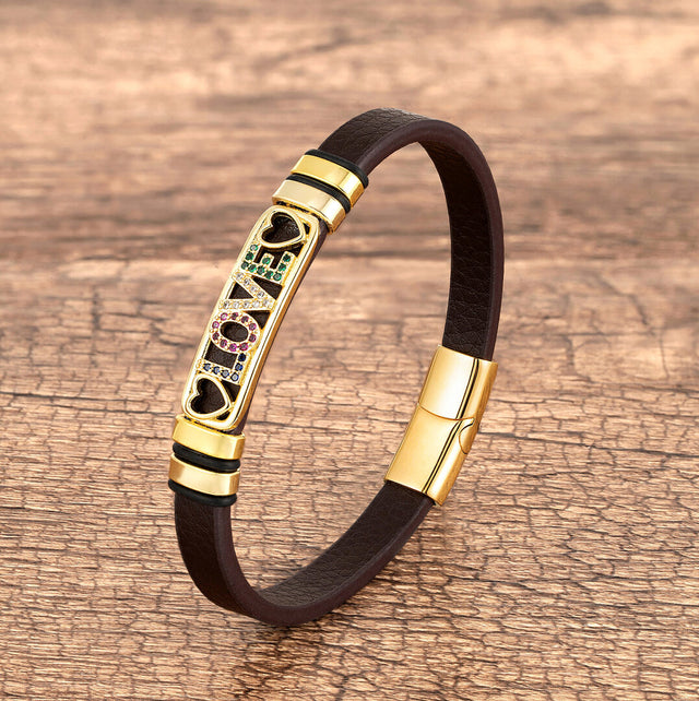 Bracelet femme acier inoxydable, zircon cubique – Vente Flash Bijoux