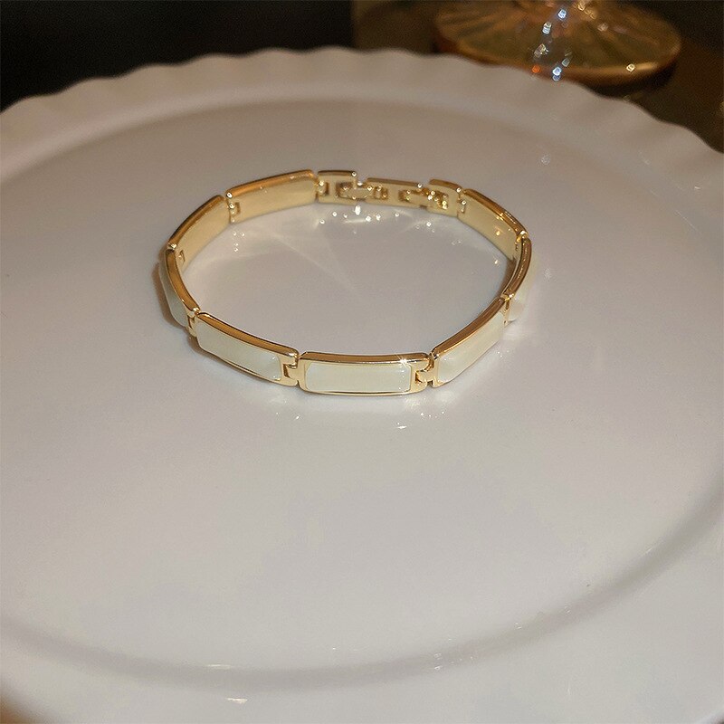 Bracelet femme doré, zircon cubique, intemporel – Vente Flash Bijoux