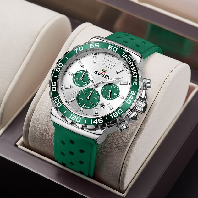Montre homme chronographe, à quartz – Vente Flash Bijoux