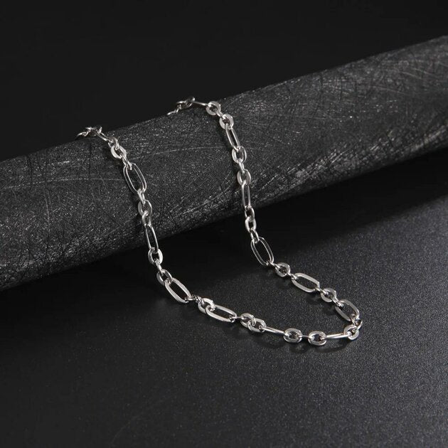 Collier femme acier inoxydable, ras du cou, graphique – Vente Flash Bijoux