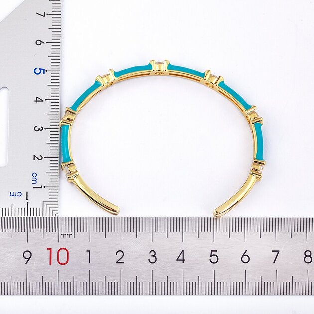 Bracelet manchette femme doré, zircon cubique– Vente Flash Bijoux