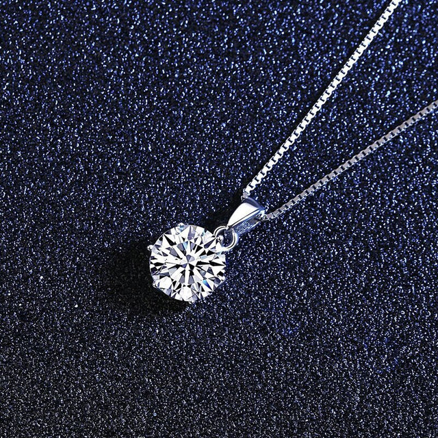 Collier homme argenté, moissanite – Vente Flash Bijoux