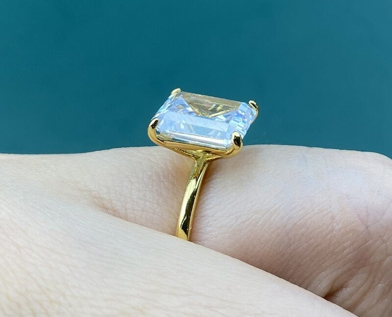 Bague femme dorée ou argentée, zircon cubique, raffiné – Vente Flash Bijoux