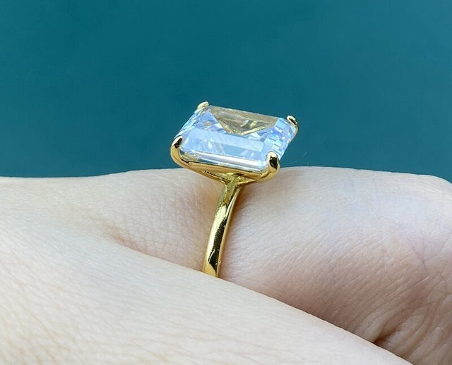 Bague femme dorée ou argentée, zircon cubique, raffiné – Vente Flash Bijoux