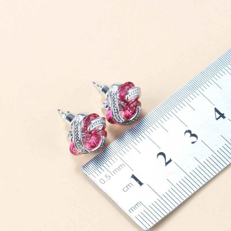 Boucles d'oreilles argentées, zircon cubique, bohème – Vente Flash Bijoux