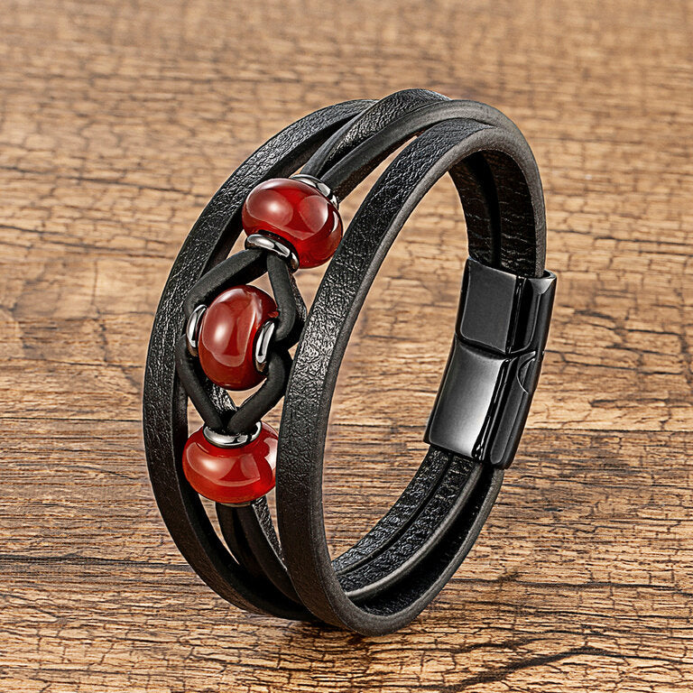 Bracelet femme acier inoxydable, œil de tigre – Vente Flash Bijoux