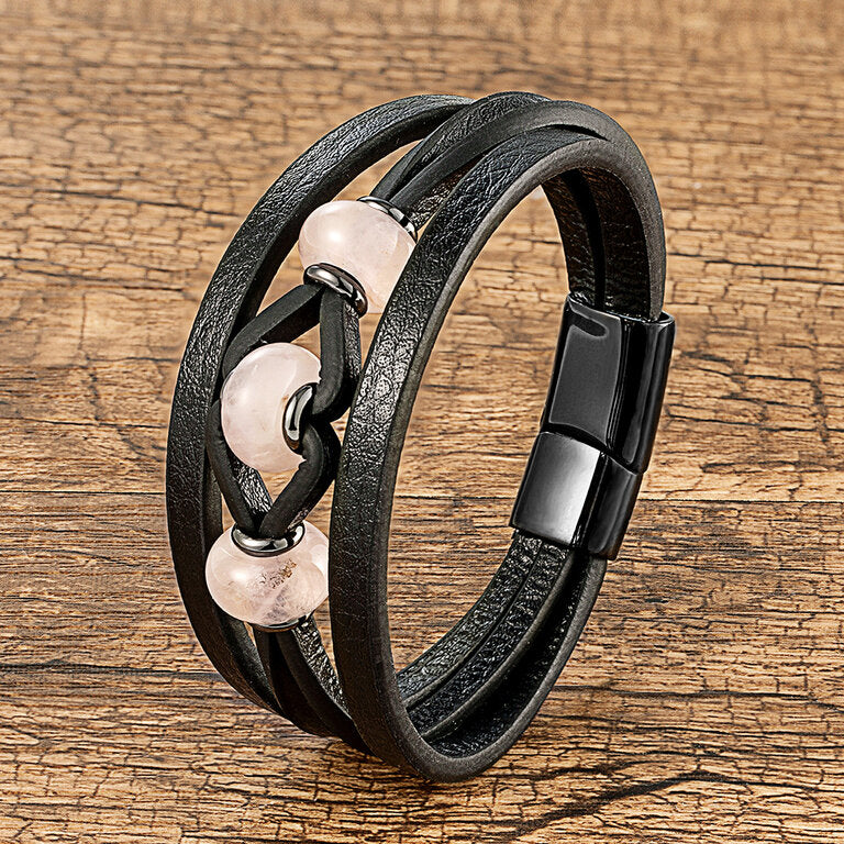 Bracelet femme acier inoxydable, œil de tigre – Vente Flash Bijoux