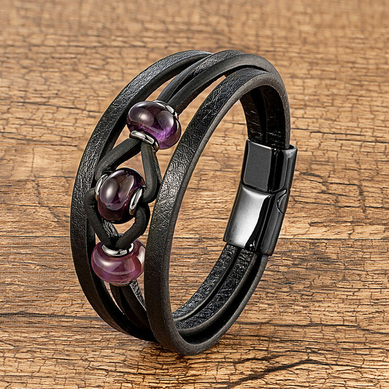Bracelet femme acier inoxydable, œil de tigre – Vente Flash Bijoux