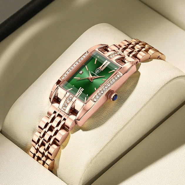 Montre femme acier inoxydable, à quartz, bracelet acier, délicat – Vente Flash Bijoux
