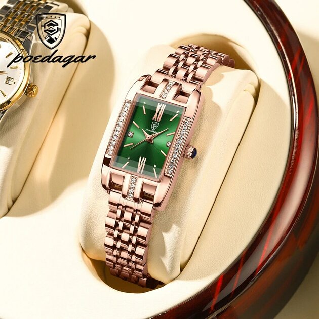 Montre femme acier inoxydable, à quartz, bracelet acier – Vente Flash Bijoux