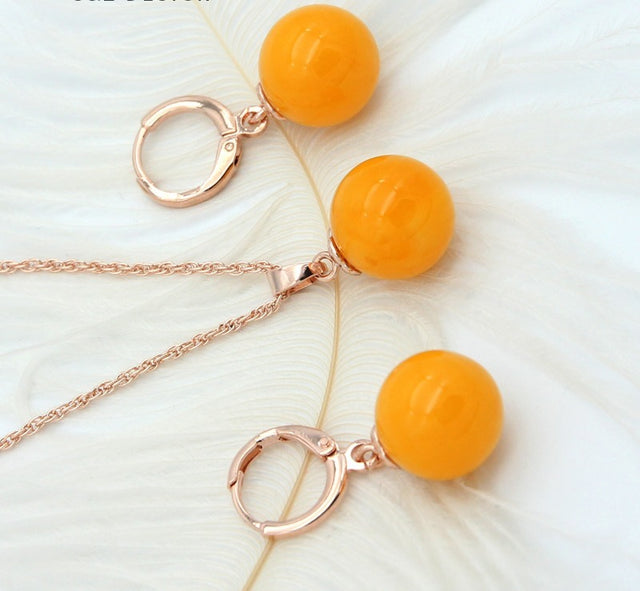 Boucles d'oreilles dorée rose – Vente Flash Bijoux