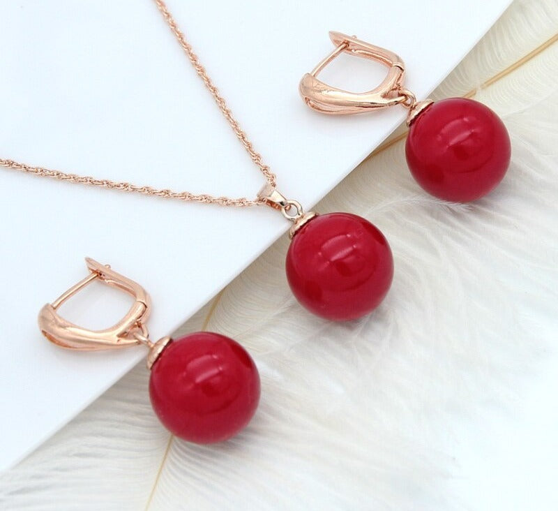 Boucles d'oreilles dorée rose, perles – Vente Flash Bijoux