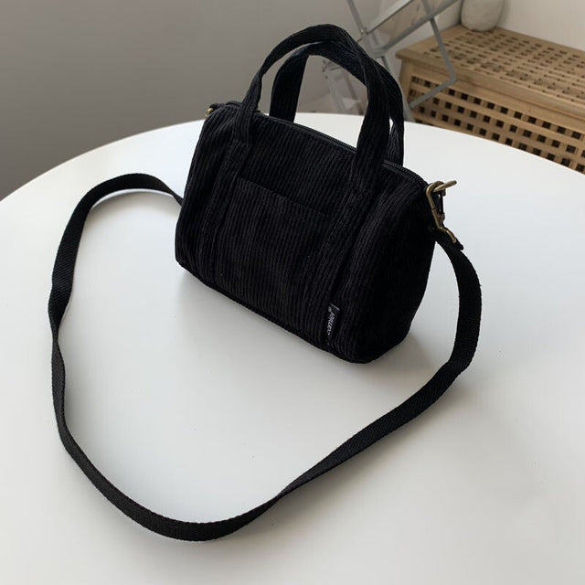 Sac bandoulière, en velours – Vente Flash Bijoux
