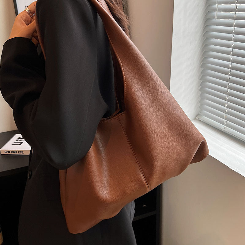 Sac cabas femme en cuir synthétique, grande capacité– Vente Flash Bijoux