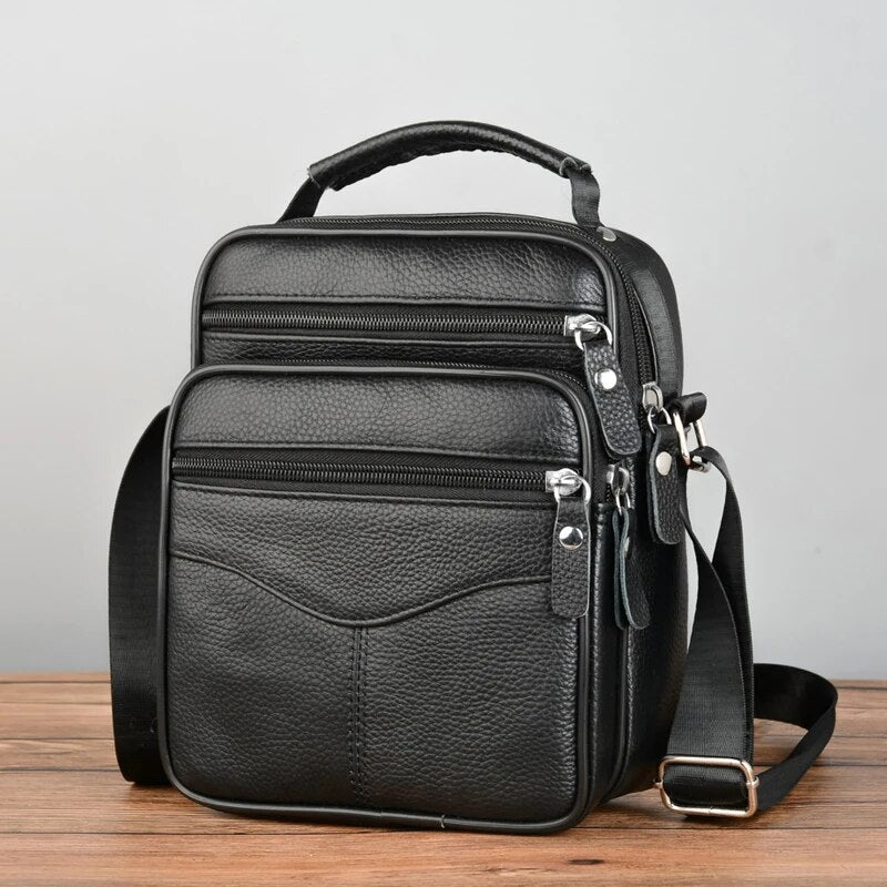 Sac homme bandoulière, en cuir, intemporel – Vente Flash Bijoux