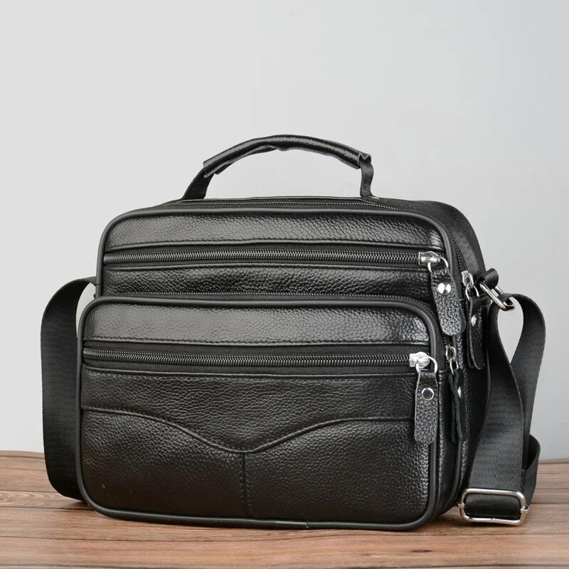 Sac homme bandoulière, en cuir, intemporel – Vente Flash Bijoux