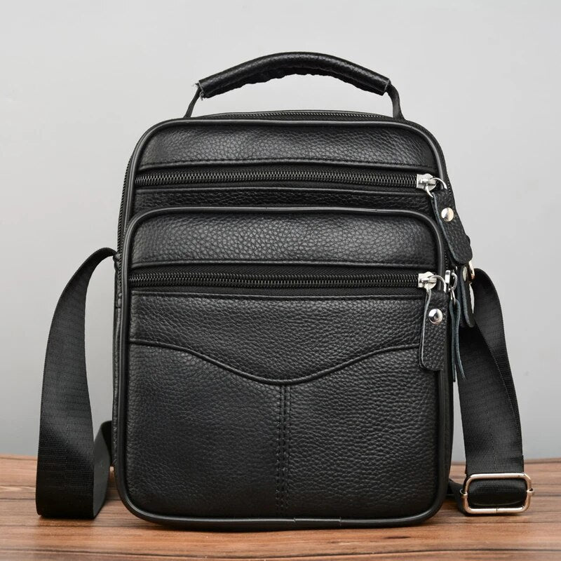 Sac homme bandoulière, en cuir, intemporel – Vente Flash Bijoux