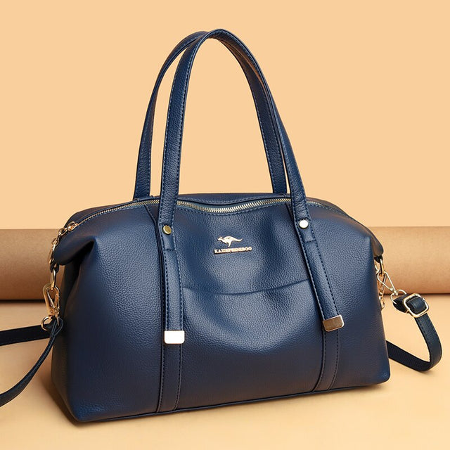 Sac bandoulière souple en cuir, grande capacité– Vente Flash Bijoux